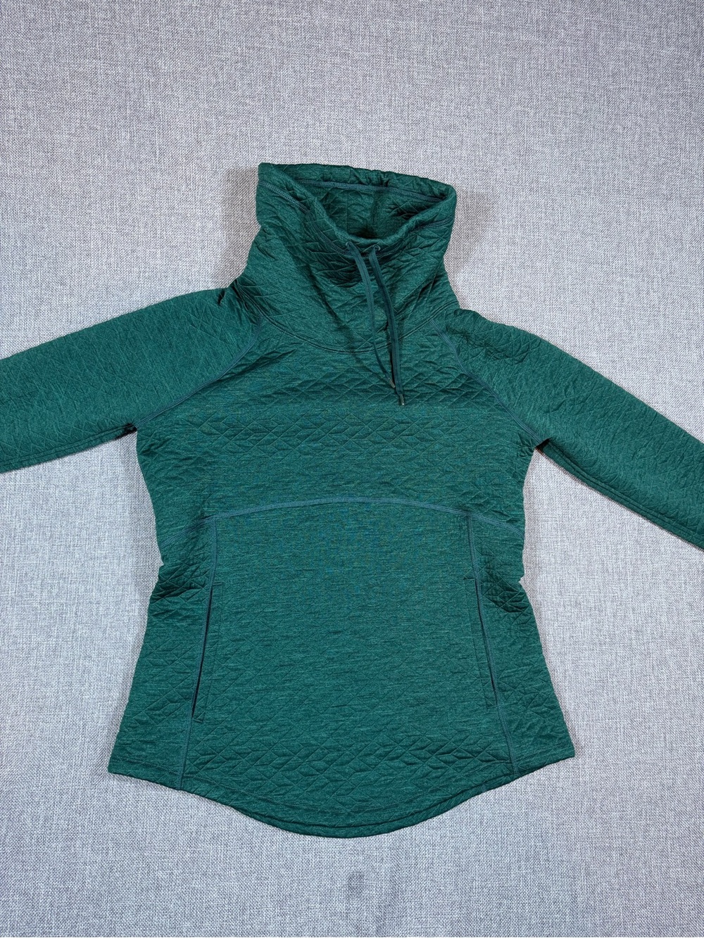 Marmot Quilted Pullover Cowl Neck - Deep Green